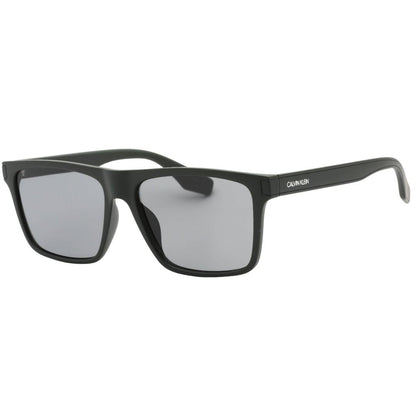 Black - Back - Calvin Klein Mens Matte Square Sunglasses