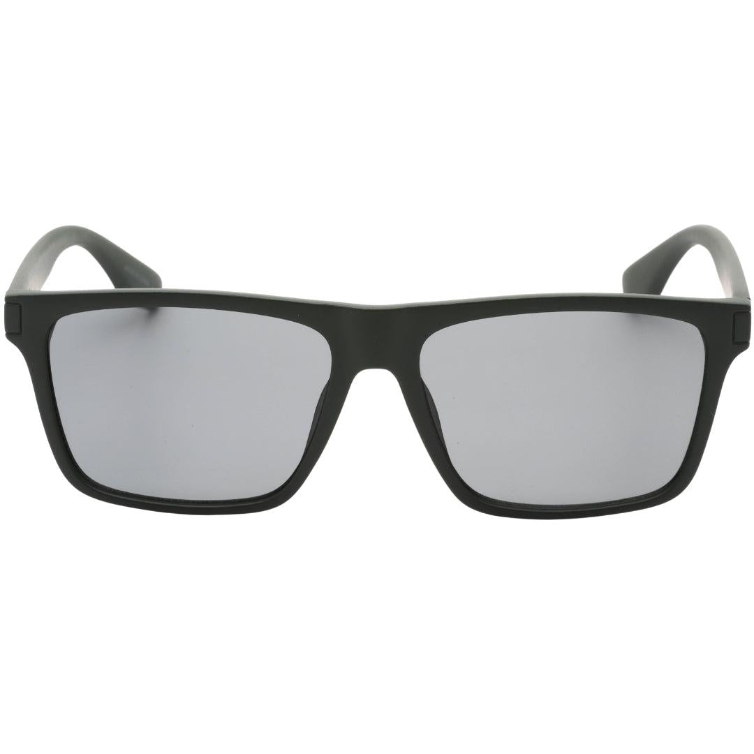 Black - Front - Calvin Klein Mens Matte Square Sunglasses