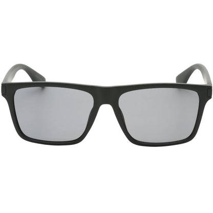 Black - Front - Calvin Klein Mens Matte Square Sunglasses