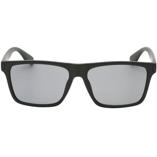 Black - Front - Calvin Klein Mens Matte Square Sunglasses