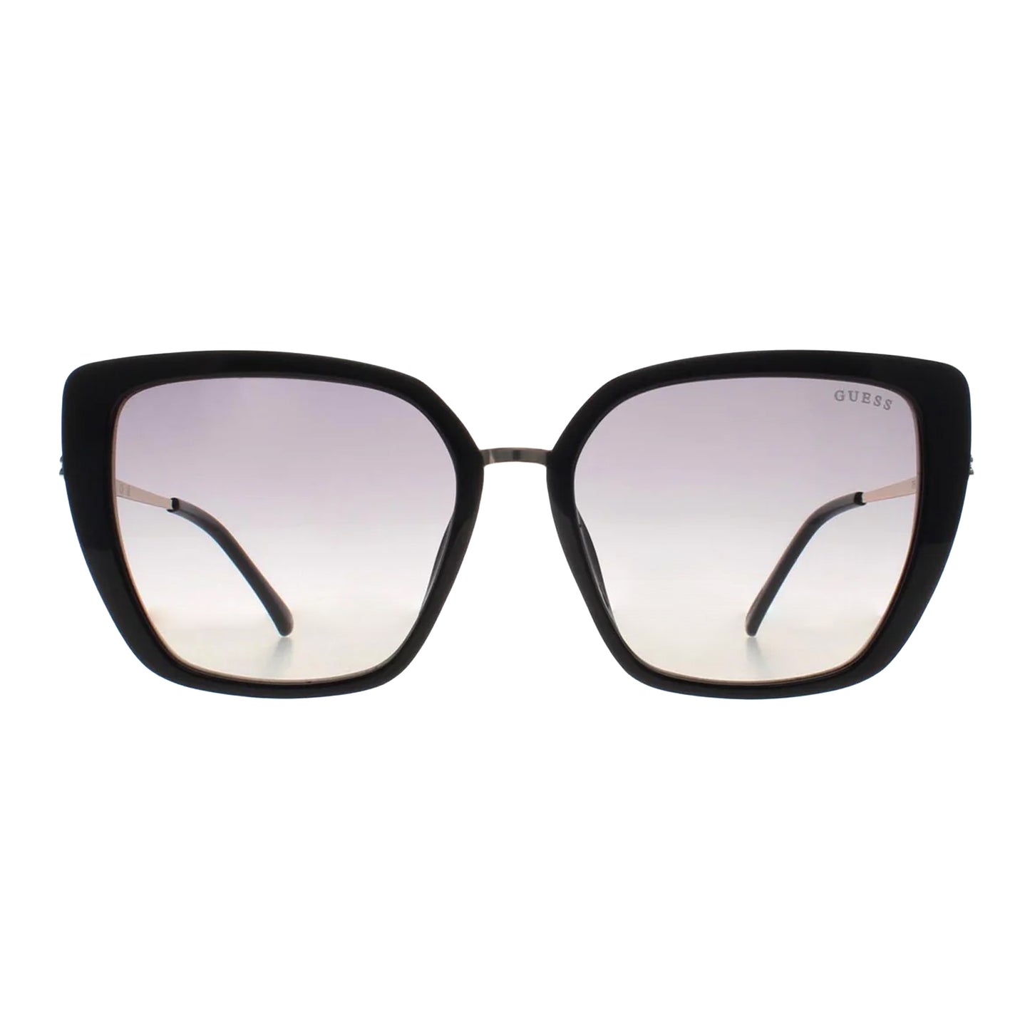 Shiny Black - Back - Guess Womens-Ladies Smoke Gradient Sunglasses