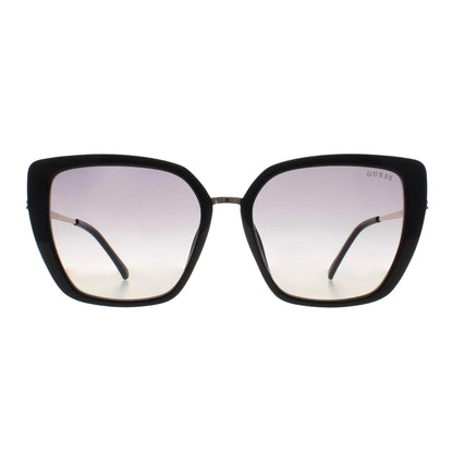 Shiny Black - Back - Guess Womens-Ladies Smoke Gradient Sunglasses