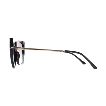 Shiny Black - Side - Guess Womens-Ladies Smoke Gradient Sunglasses