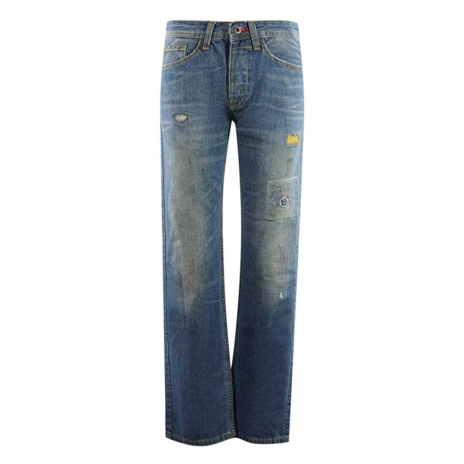 Blue - Front - 55DSL Mens Parkye Jeans
