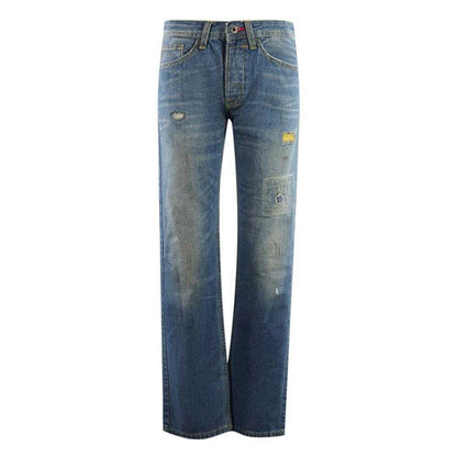 Blue - Front - 55DSL Mens Parkye Jeans