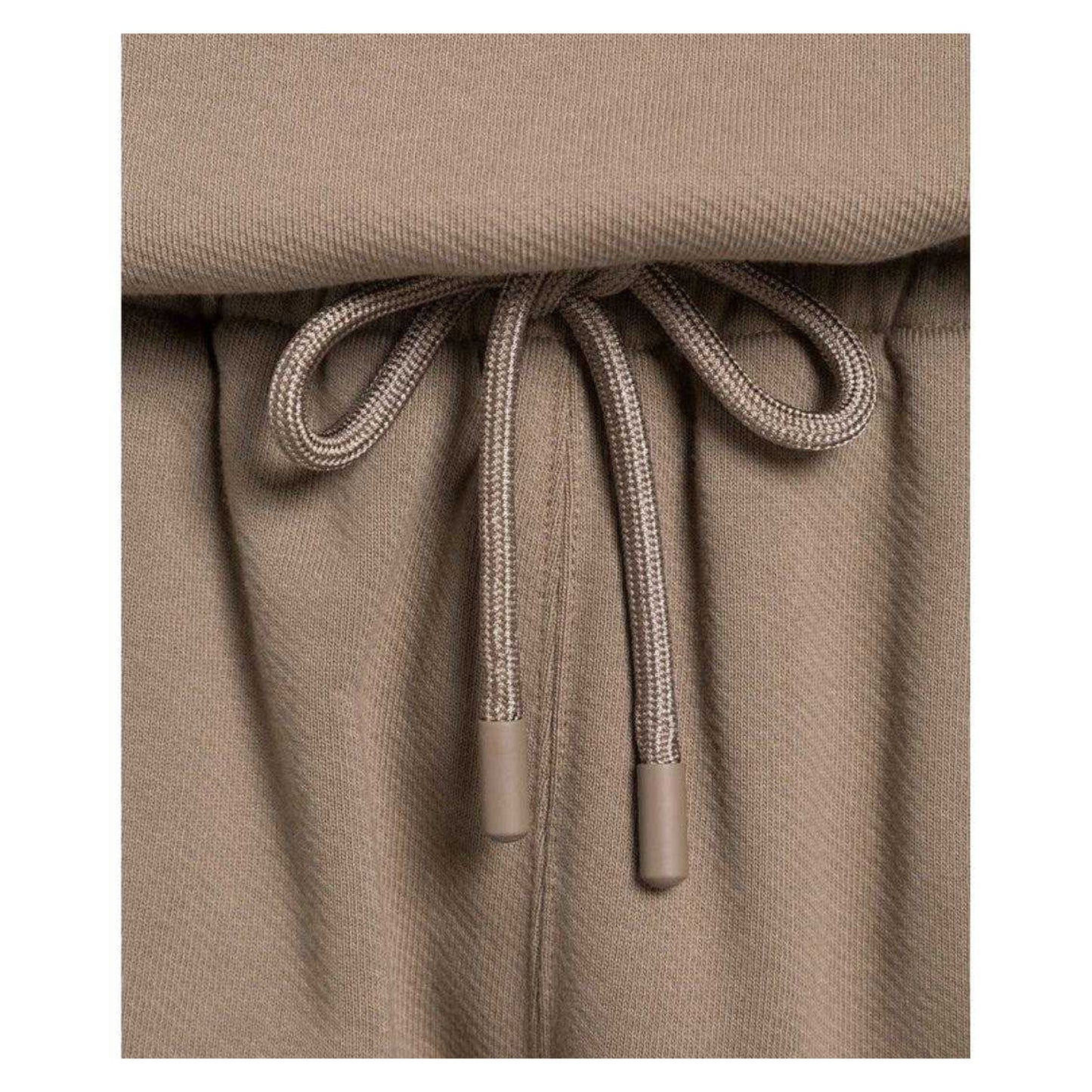 Brown - Side - Off-White Unisex Adult Embroidered Sweat Shorts