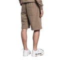 Brown - Pack Shot - Off-White Unisex Adult Embroidered Sweat Shorts