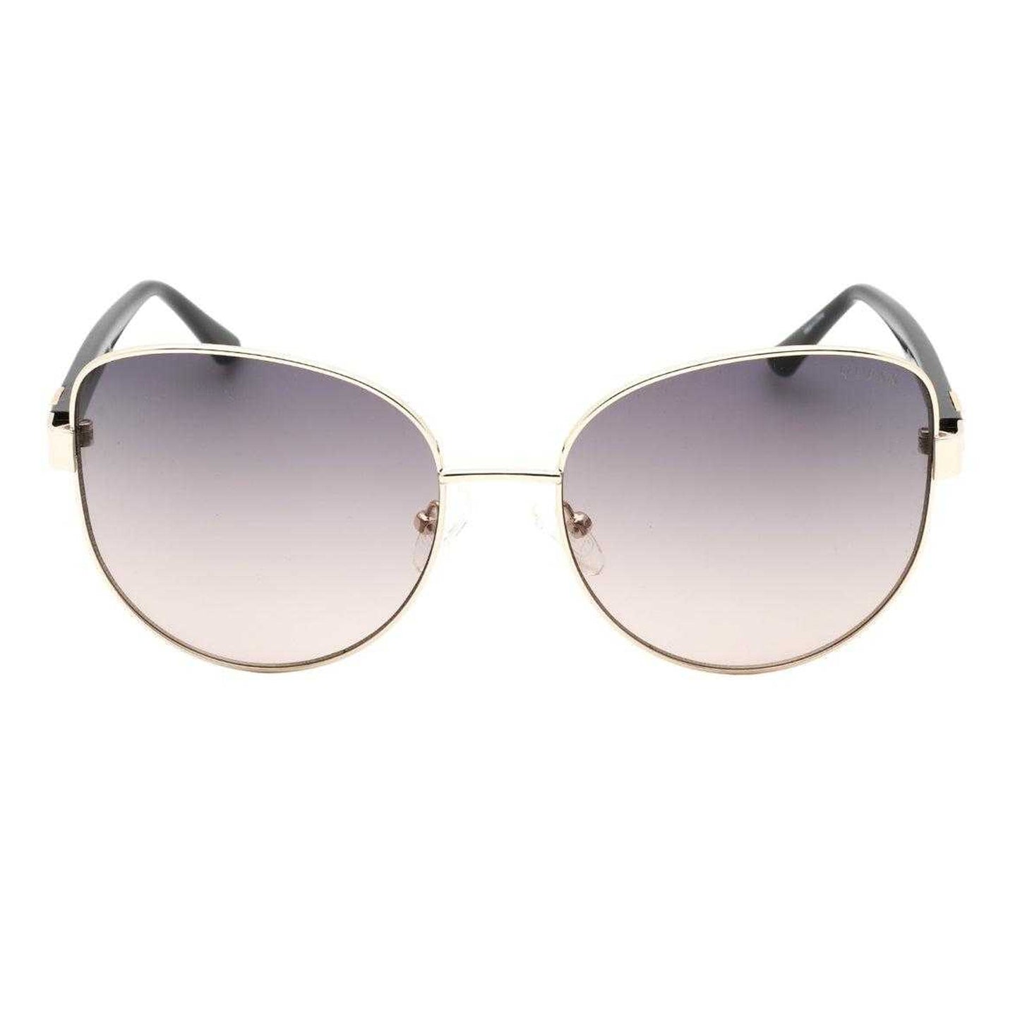 Black-Gold - Front - Guess Womens-Ladies Smoke Gradient Sunglasses