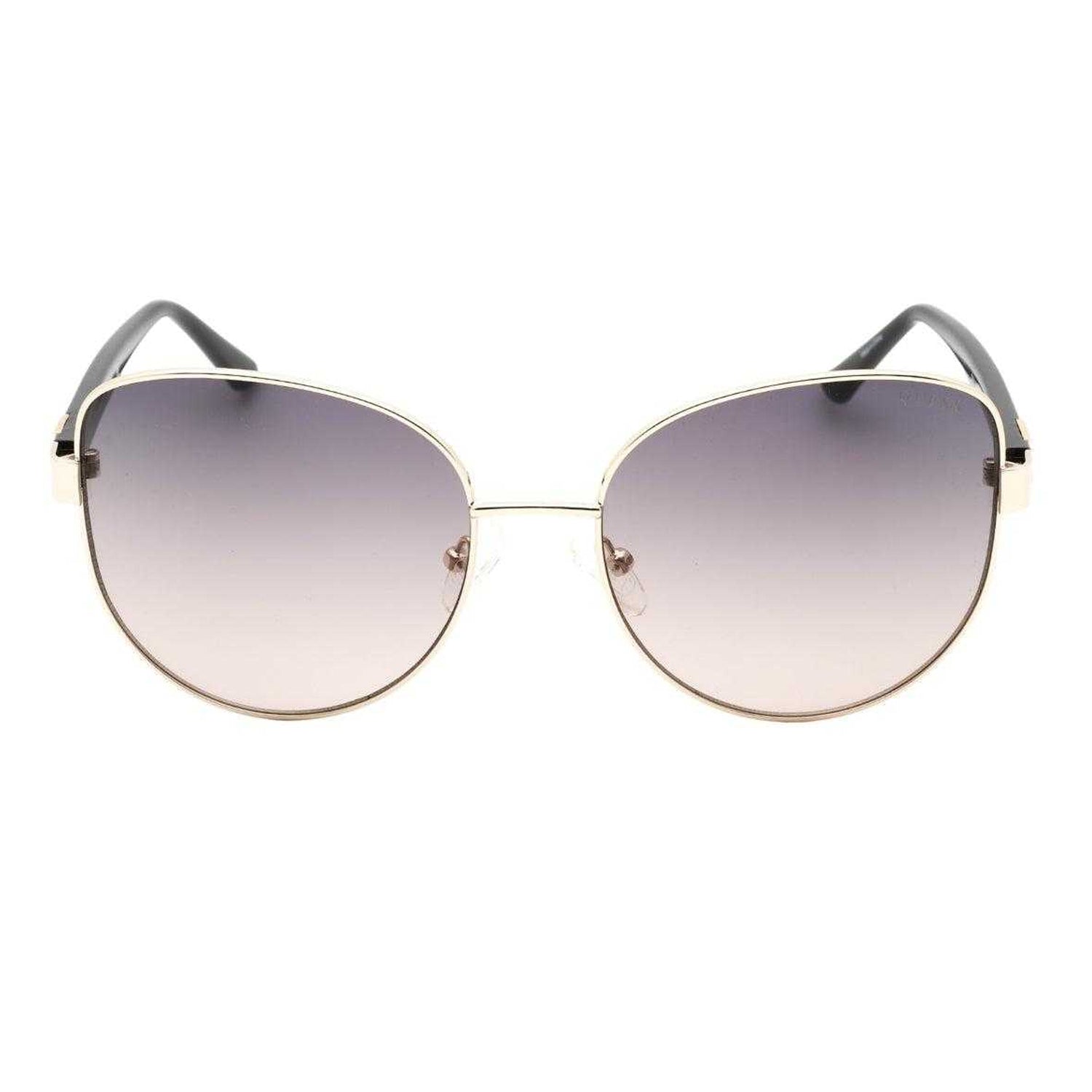 Black-Gold - Front - Guess Womens-Ladies Smoke Gradient Sunglasses
