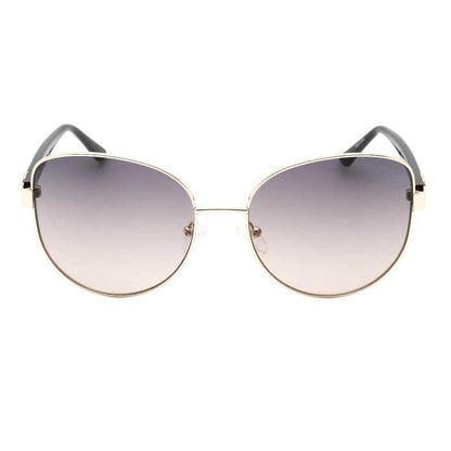 Black-Gold - Front - Guess Womens-Ladies Smoke Gradient Sunglasses