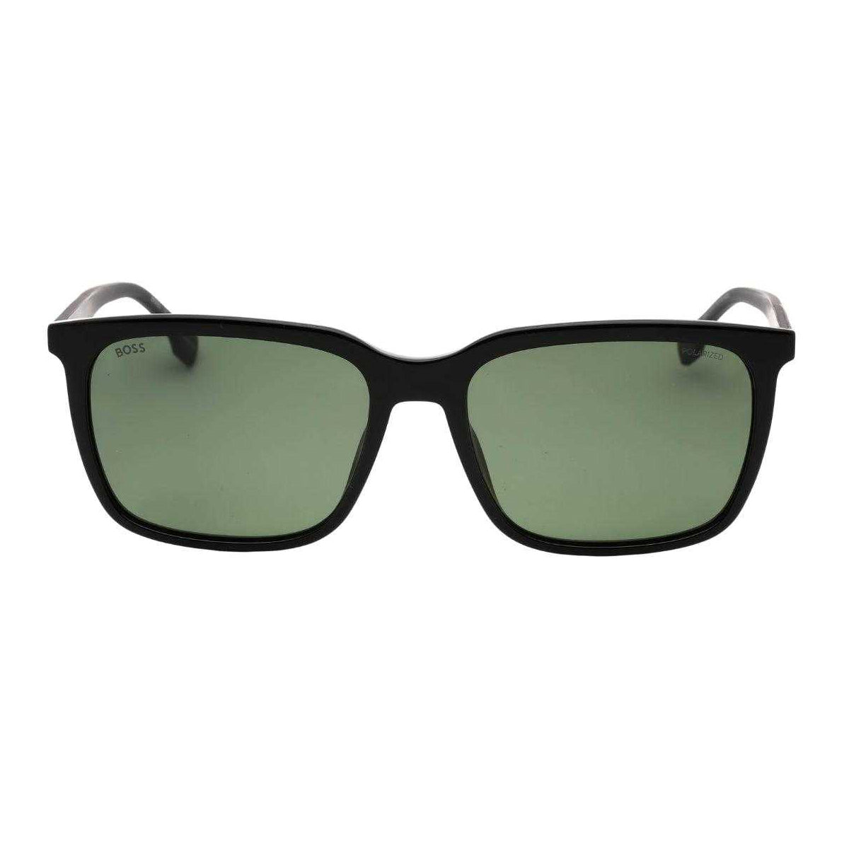 Black-Green - Back - Hugo Boss Mens Polarised Sunglasses