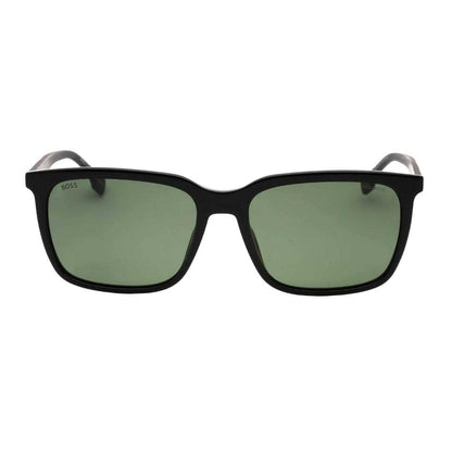 Black-Green - Back - Hugo Boss Mens Polarised Sunglasses