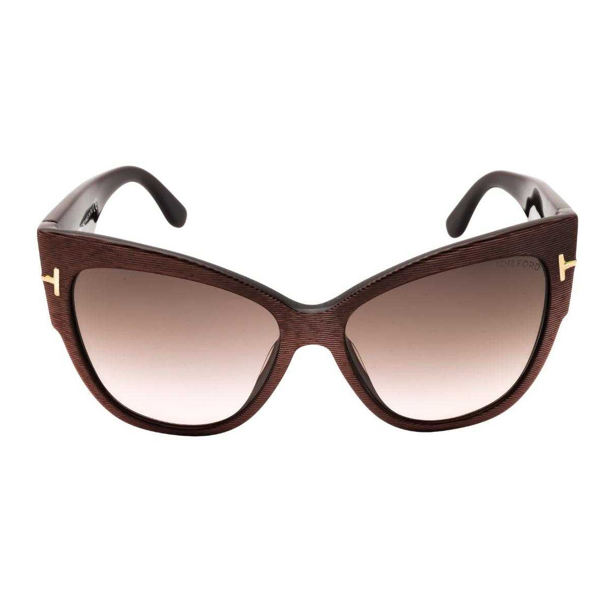 Brown - Back - Tom Ford Womens-Ladies Gradient Sunglasses