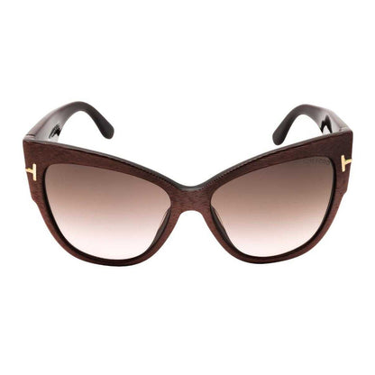 Brown - Back - Tom Ford Womens-Ladies Gradient Sunglasses