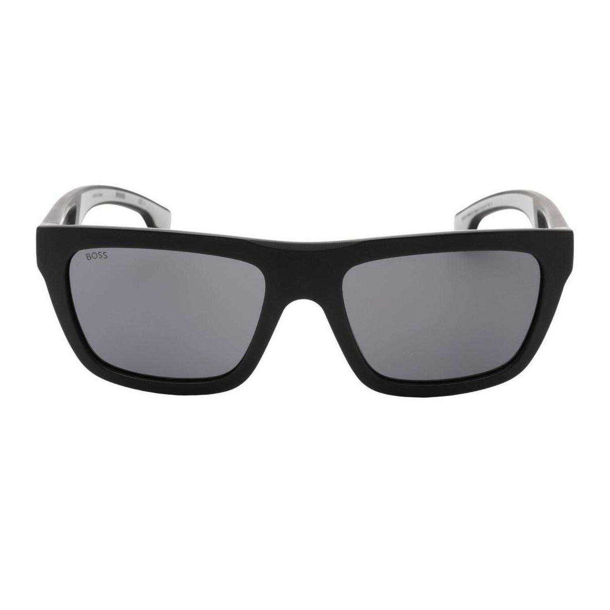 Black-Grey - Back - Hugo Boss Mens 1450 0O6W IR Matte Sunglasses