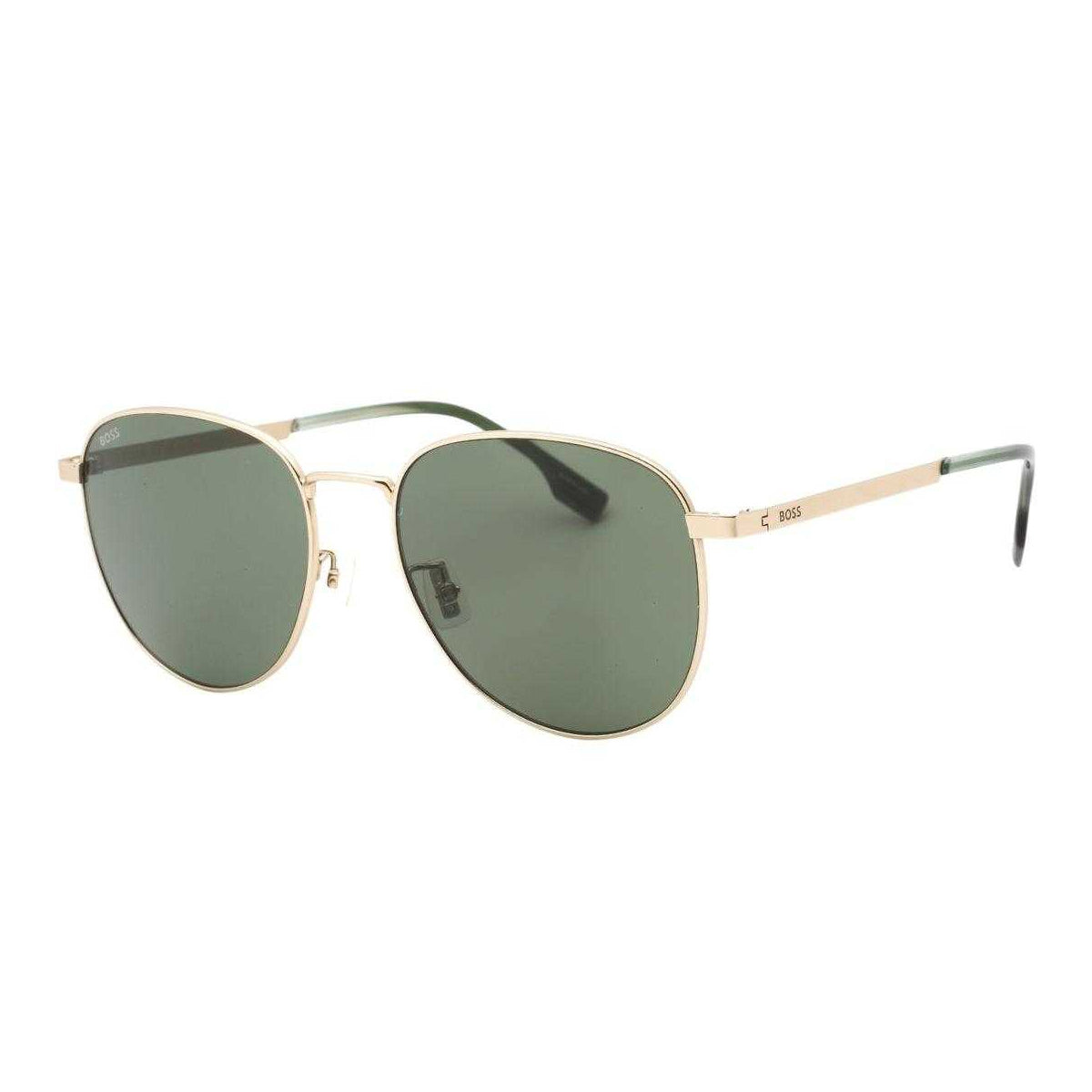 Gold-Green - Front - Hugo Boss Mens 1536-F-S 0AOZ QT Sunglasses