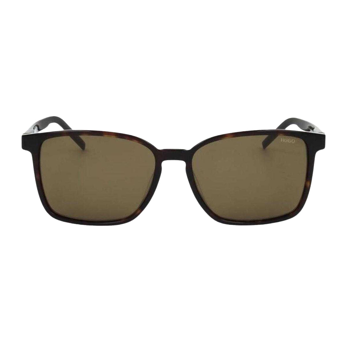 Havana Brown-Green - Front - Hugo Boss Mens HG1128 0086 QT Sunglasses