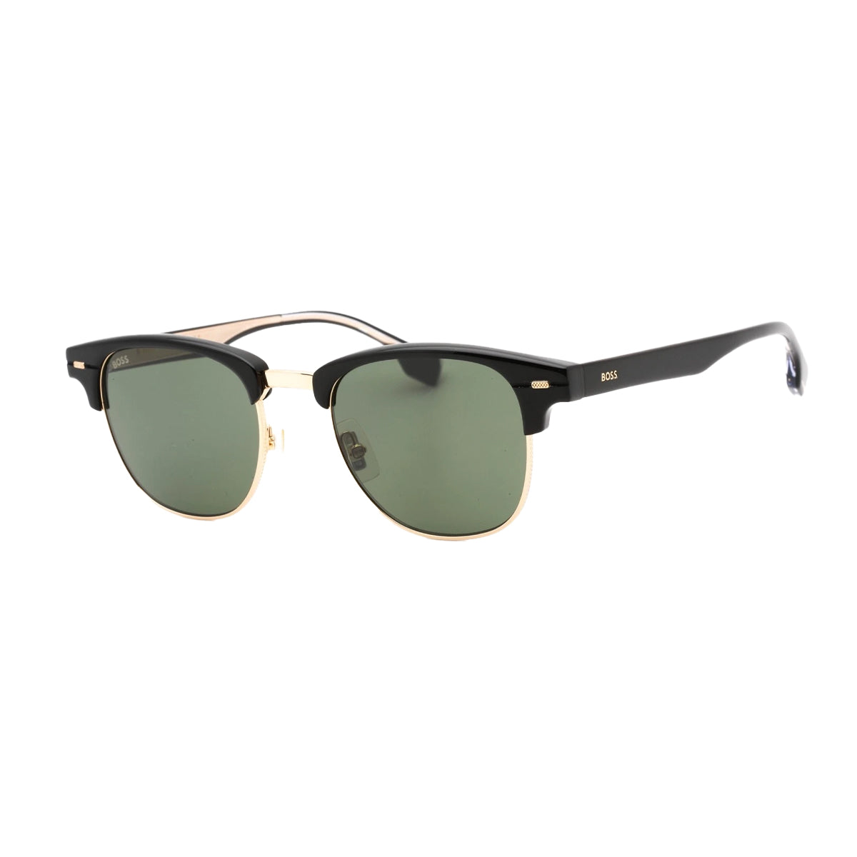 Black-Gold-Green - Back - Hugo Boss Mens 1381 02M2 QT Sunglasses