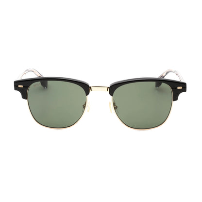 Black-Gold-Green - Front - Hugo Boss Mens 1381 02M2 QT Sunglasses