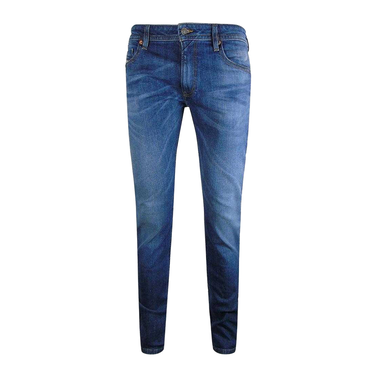 Blue - Front - Diesel Mens Thommer-X Denim Jeans