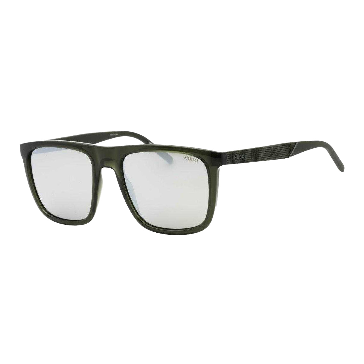 Black-Dark Green - Back - Hugo Boss Unisex Adult Smoke Polarised Sunglasses