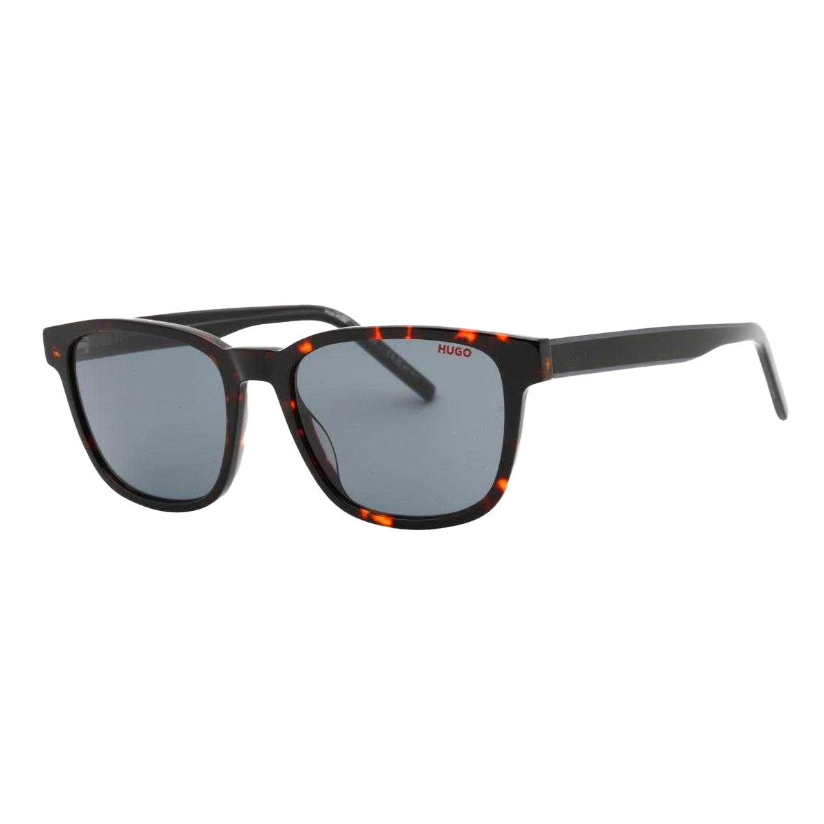 Havana Brown-Grey - Front - Hugo Boss Mens Square Sunglasses