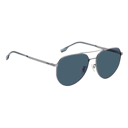 Silver-Blue - Back - Hugo Boss Mens 1473-F-SK 0R81 Sunglasses