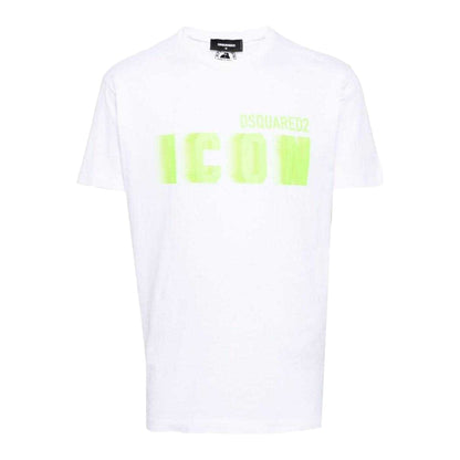 White - Front - DSquared2 Unisex Adult Icon Logo Cool Fit T-Shirt