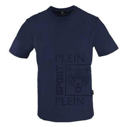 Navy - Front - Plein Sport Unisex Adult Brand Logo T-Shirt