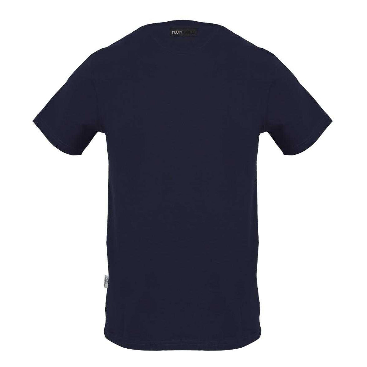 Navy - Back - Plein Sport Unisex Adult Brand Logo T-Shirt