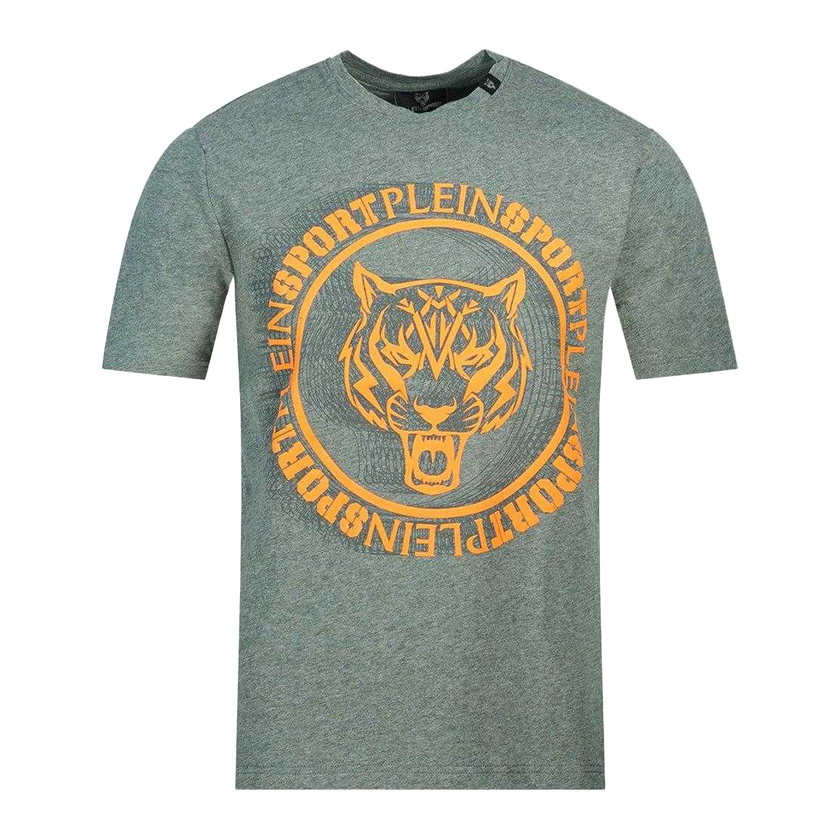 Grey - Front - Plein Sport Unisex Adult Scribble Logo T-Shirt
