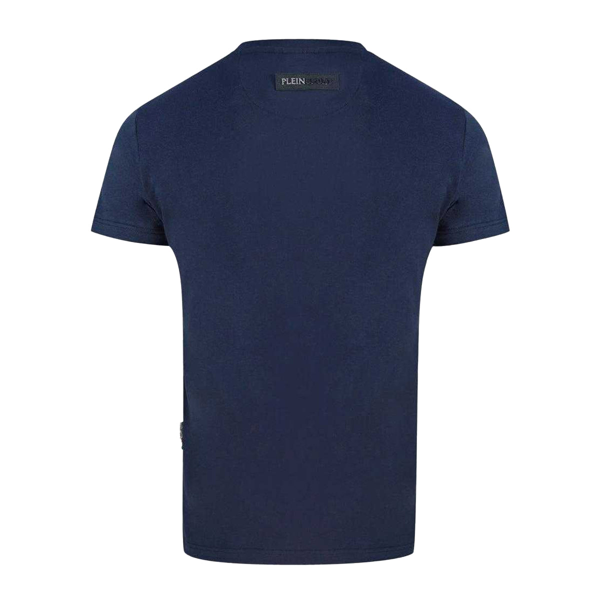 Navy Blue - Back - Plein Sport Unisex Adult 3D Logo T-Shirt