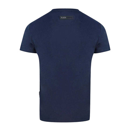 Navy Blue - Back - Plein Sport Unisex Adult 3D Logo T-Shirt