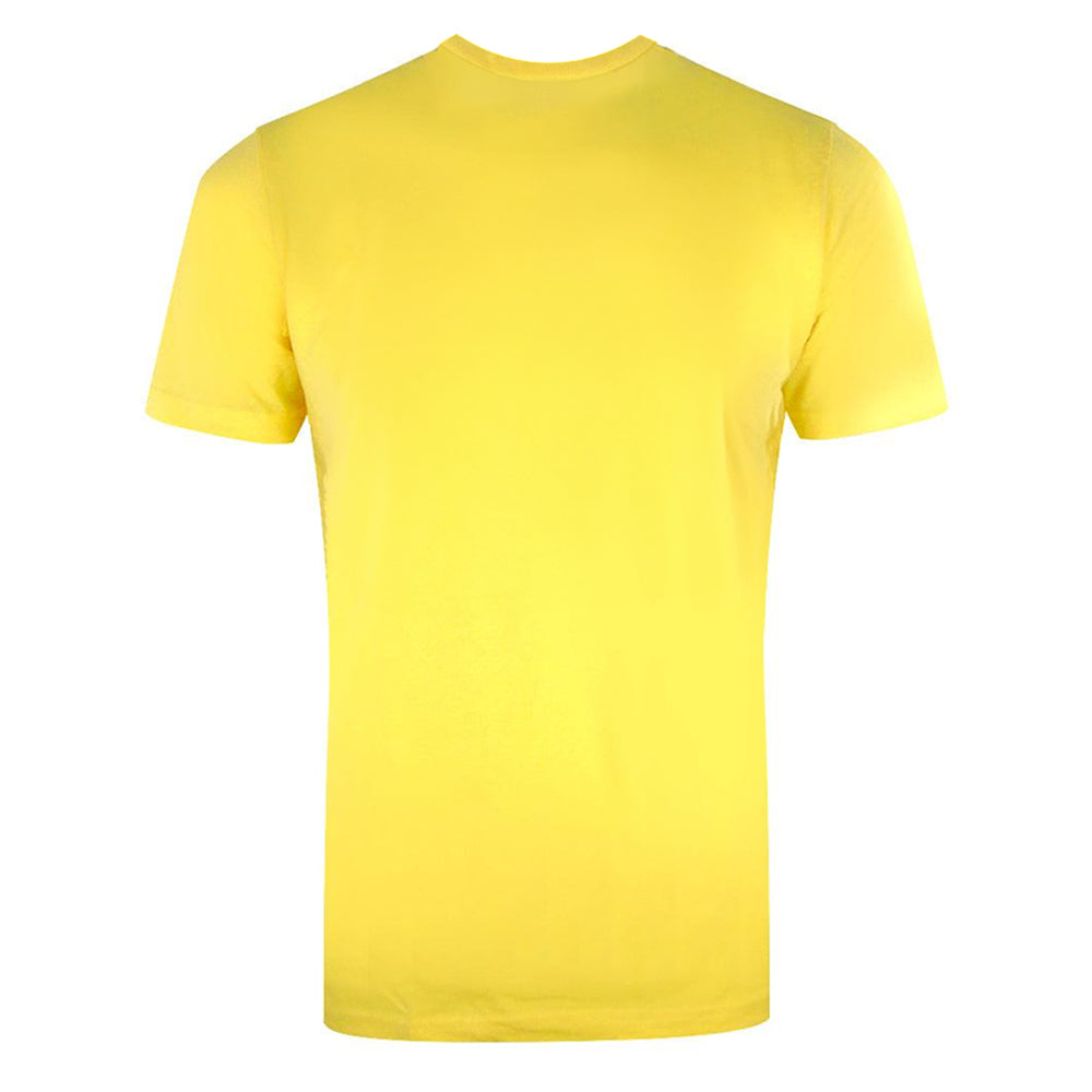 Yellow - Back - Cavalli Class Mens Lion T-Shirt