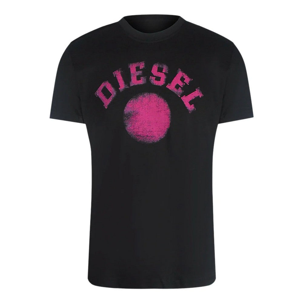 Black - Front - Diesel Mens Circle T-Shirt