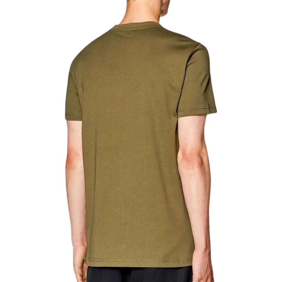 Ivy Green - Back - Diesel Mens 1976 Varsity Logo T-Shirt