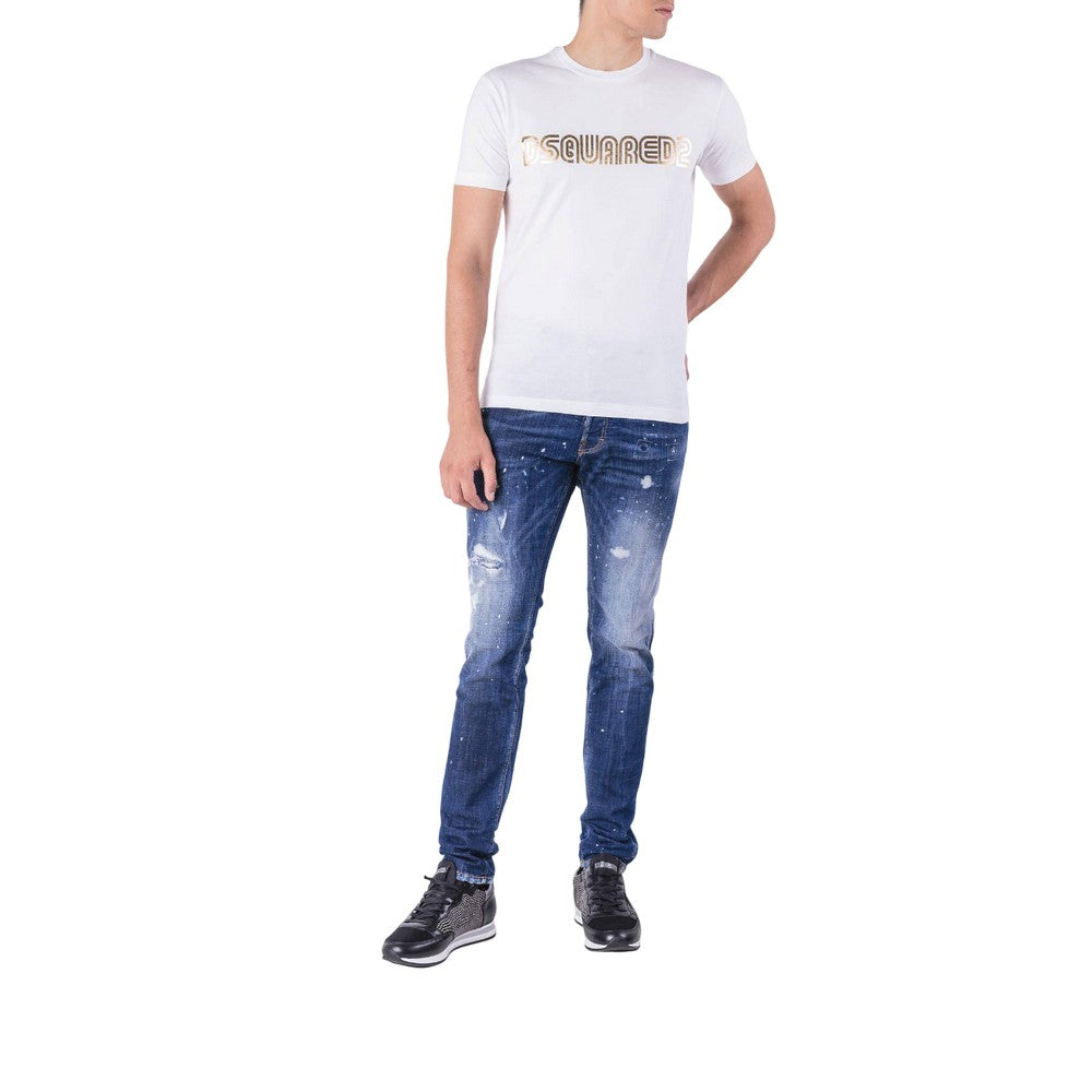 White - Lifestyle - DSquared2 Unisex Adult Logo T-Shirt