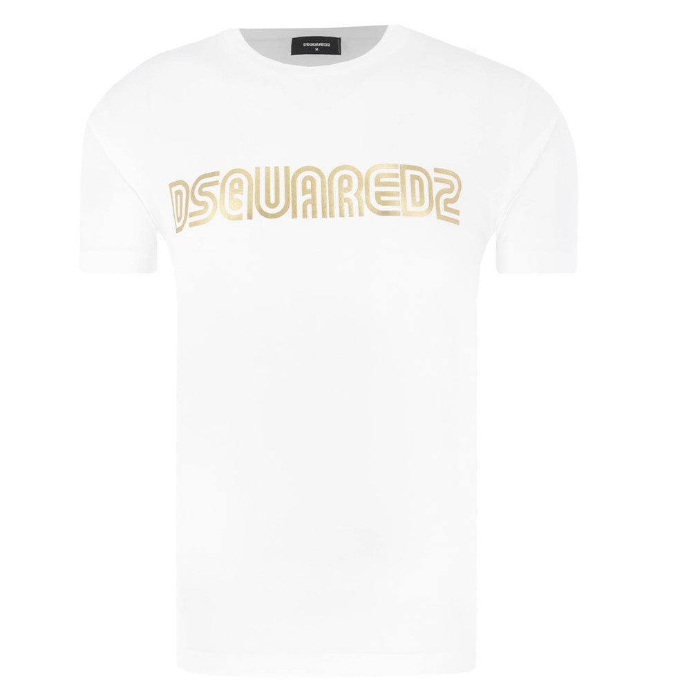 White - Front - DSquared2 Unisex Adult Logo T-Shirt