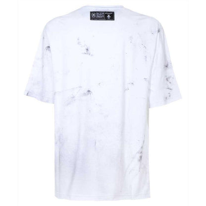 White - Back - Balmain Mens Sketch Logo T-Shirt