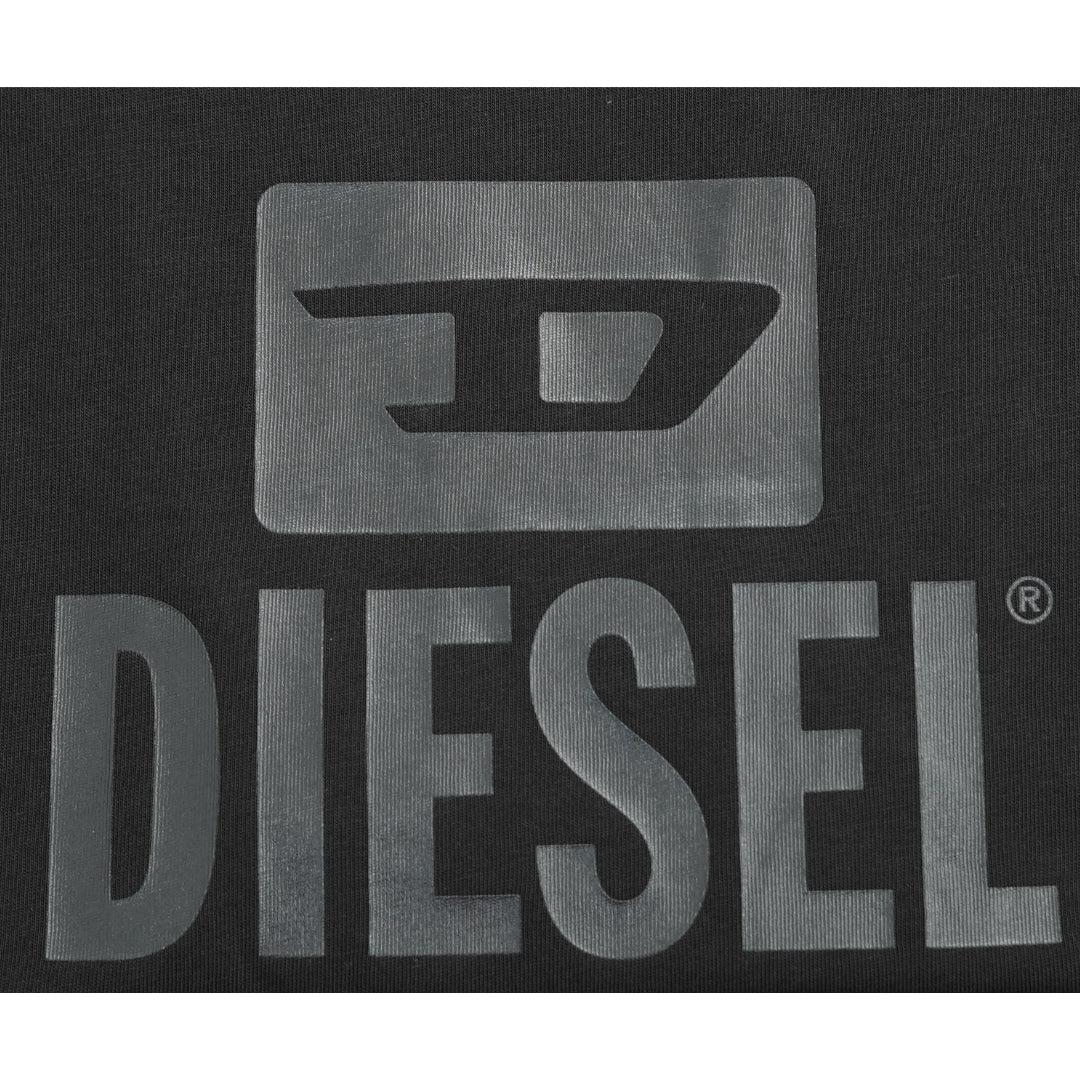 Black Caviar - Side - Diesel Mens Monotone Logo T-Shirt
