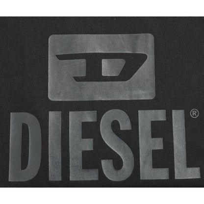 Black Caviar - Side - Diesel Mens Monotone Logo T-Shirt