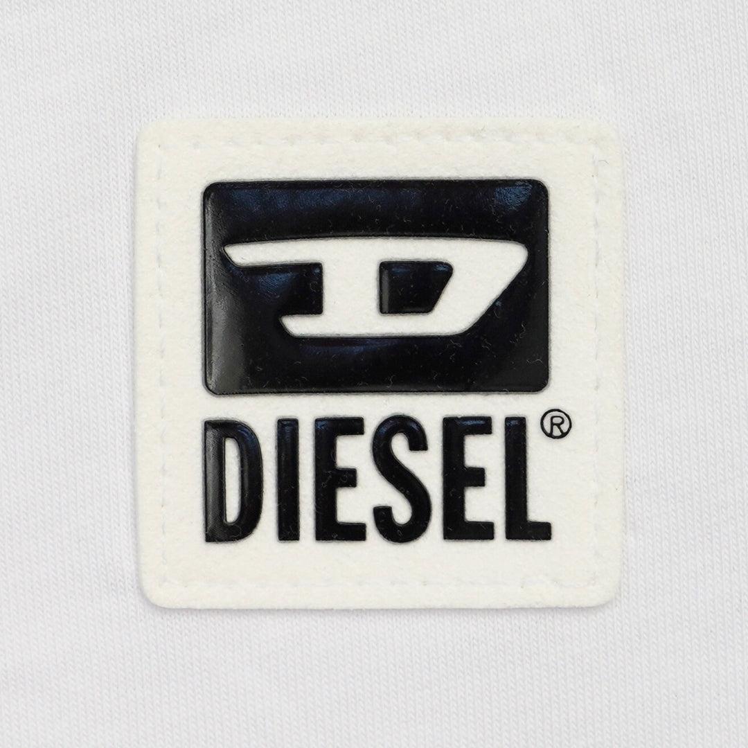 White - Back - Diesel Mens Small Logo T-Shirt