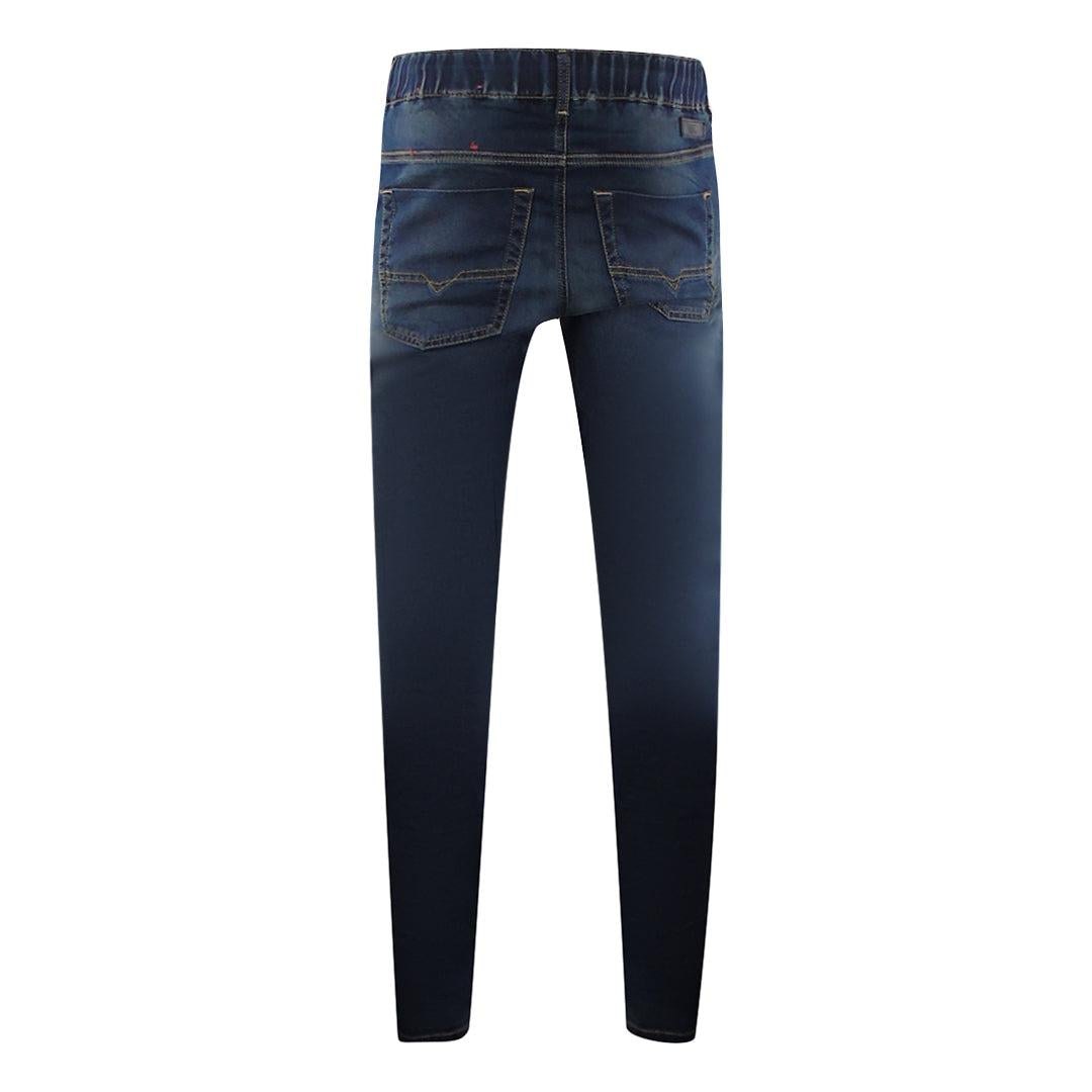 Dark Blue - Back - Diesel Mens Krooley-E-NE Jeans