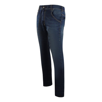 Dark Blue - Side - Diesel Mens Krooley-E-NE Jeans