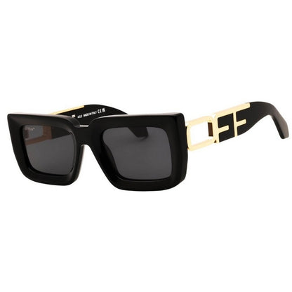 Black-Gold-Dark Grey - Back - Off White Unisex Adult Boston Sunglasses