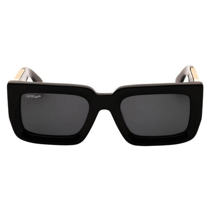 Black-Gold-Dark Grey - Front - Off White Unisex Adult Boston Sunglasses