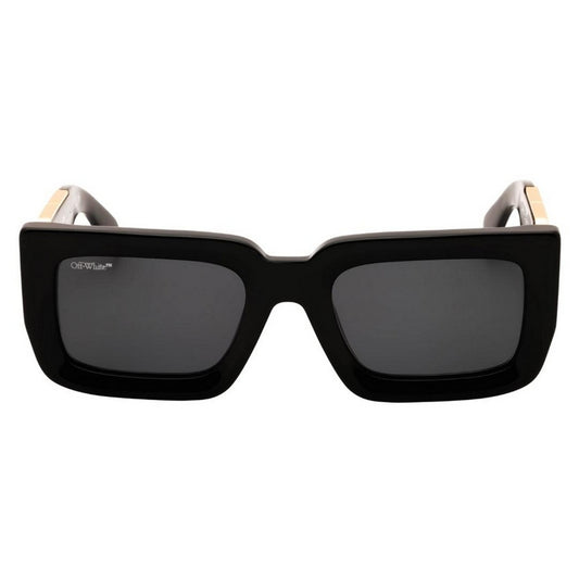 Black-Gold-Dark Grey - Front - Off White Unisex Adult Boston Sunglasses