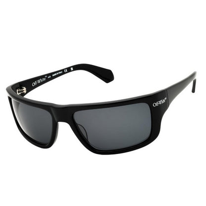 Black-Dark Grey - Back - Off White Womens-Ladies Bologna Sunglasses