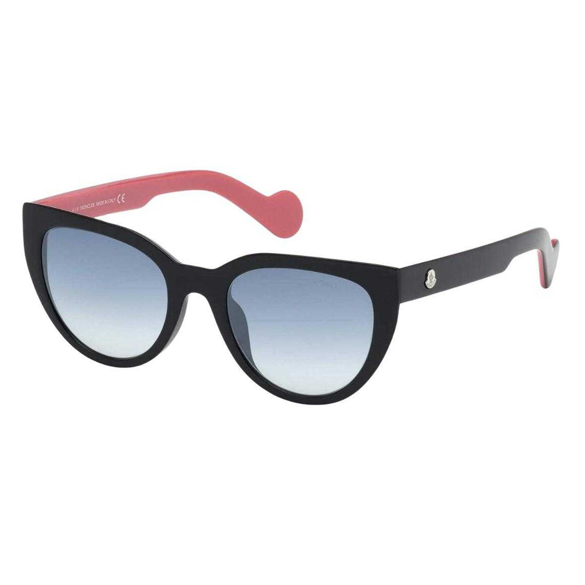 Black-Blue - Front - Moncler Womens-Ladies ML0076 05W Sunglasses