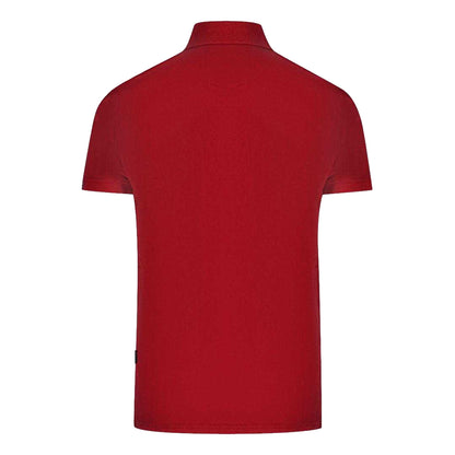 Red - Back - Aquascutum Mens Aldis Polo Shirt